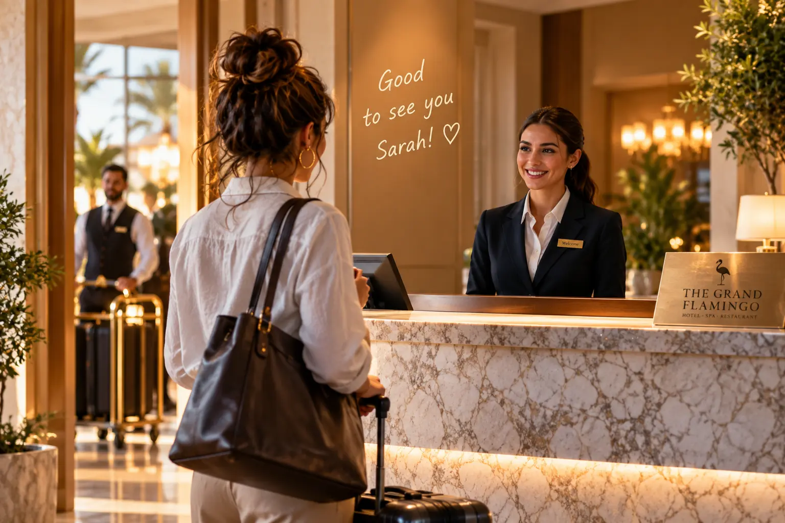 Sarah's hotel story