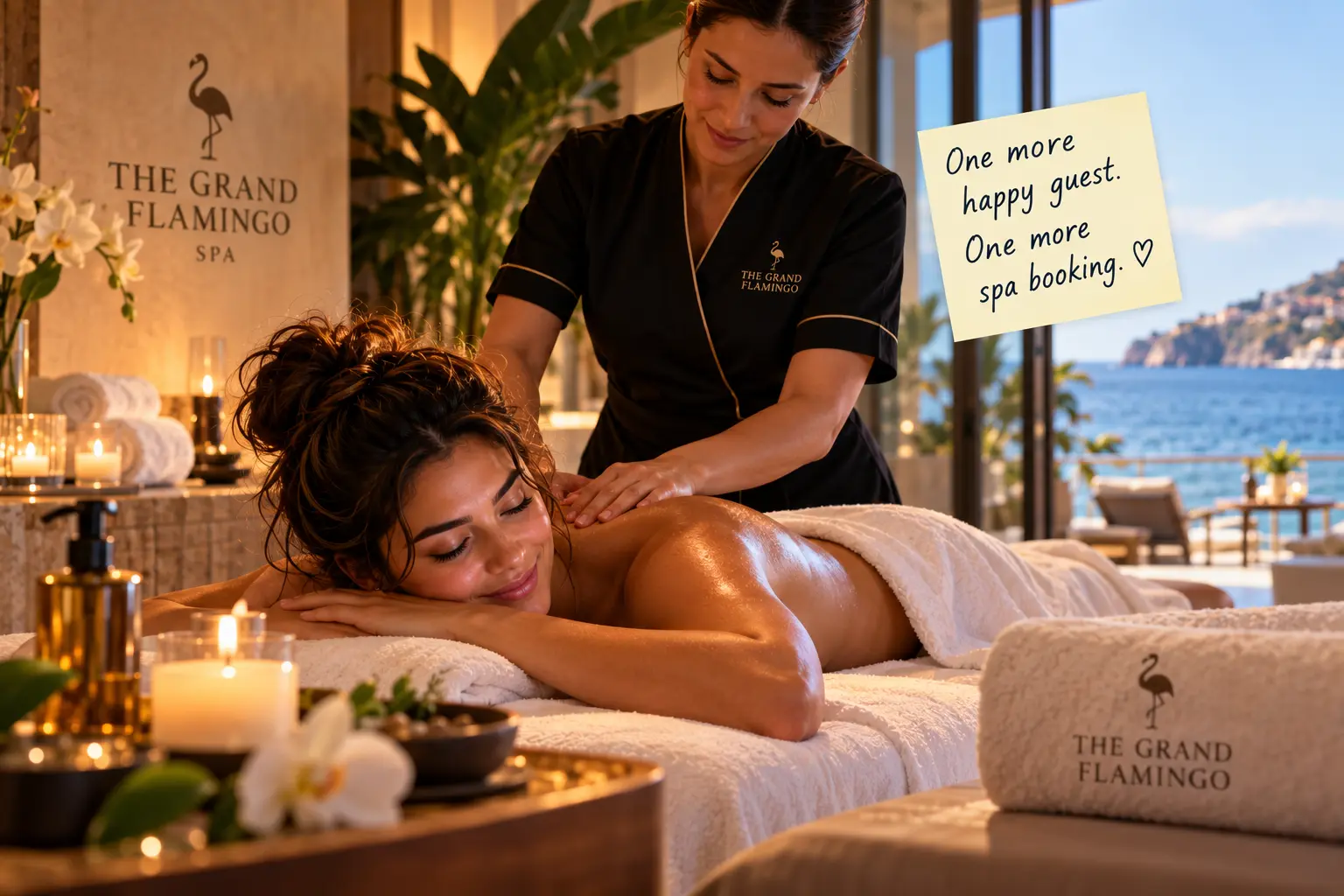 Spa time.